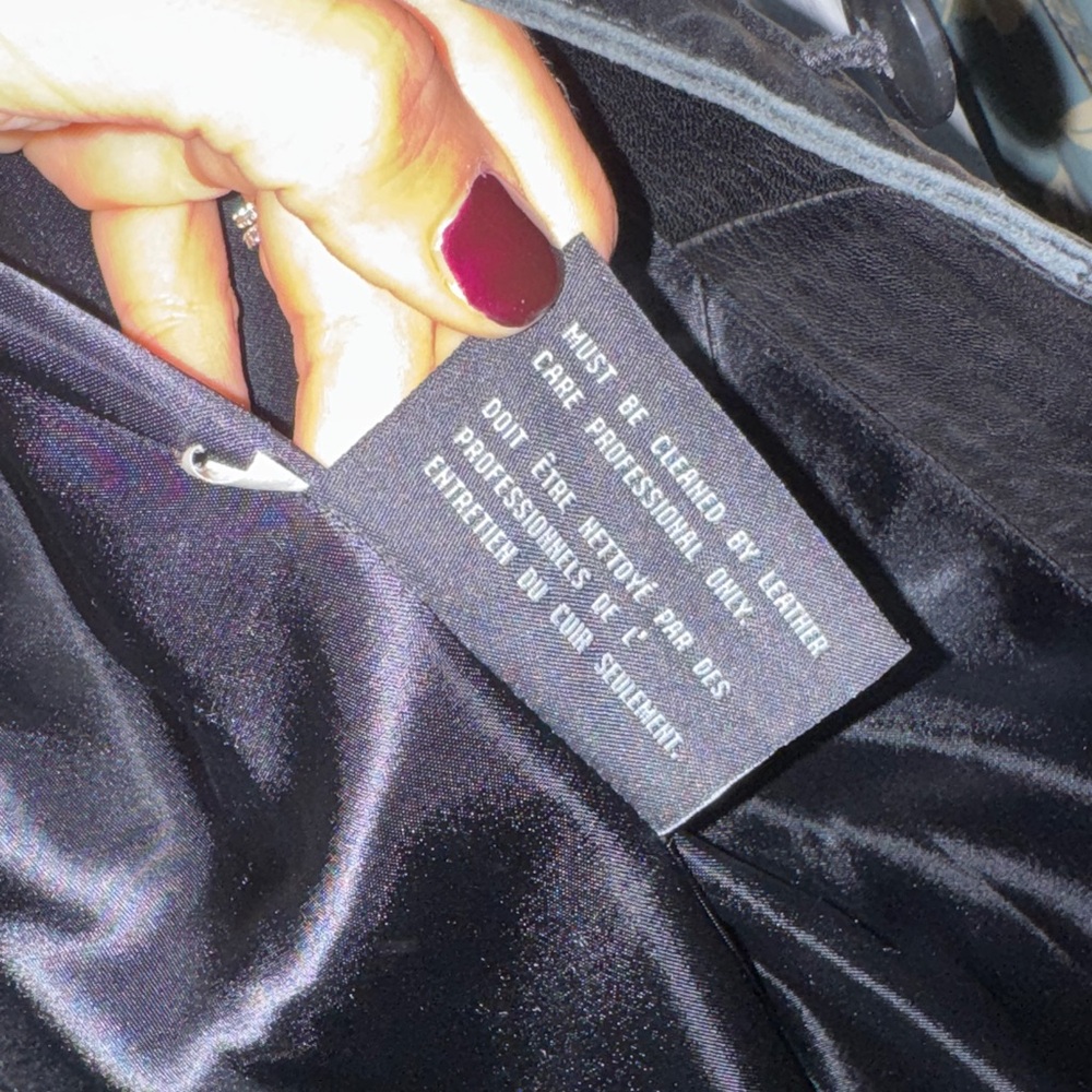 Marc New York Black Leather Outerwear - Picture 6 of 6